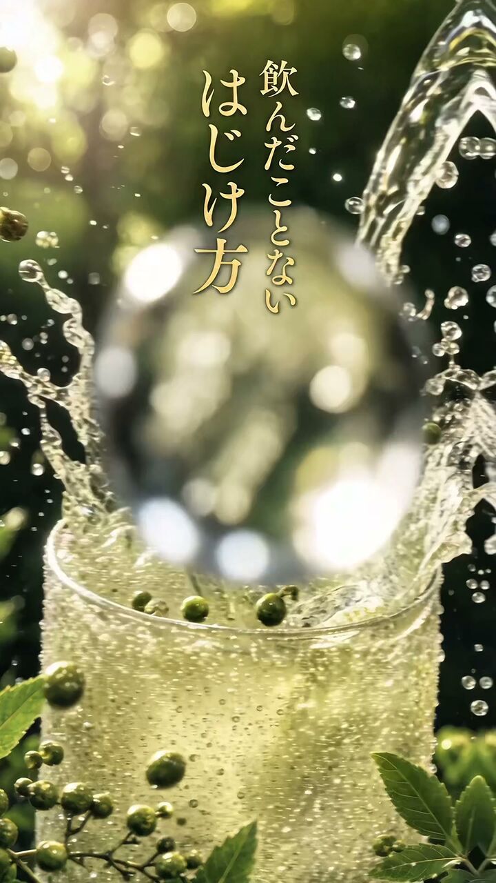 クラフトドリンクのAI広告映像